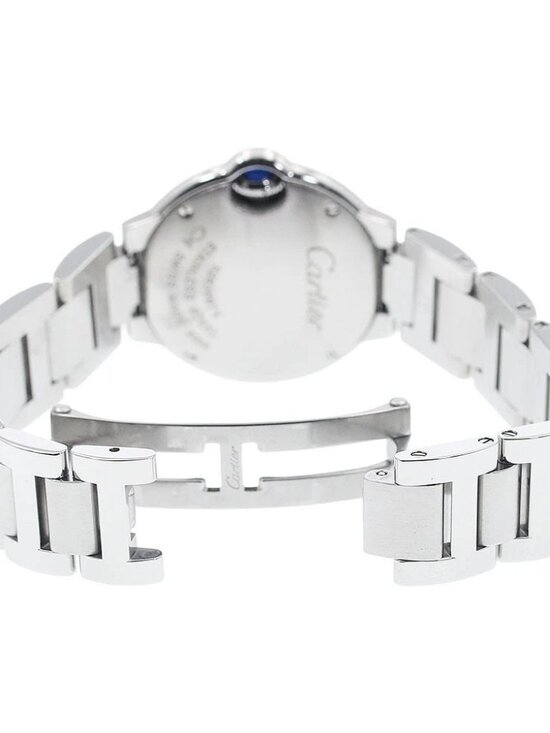CARTIER Baron blue SM WE902073 11P diamond Quartz Ladies Watch main image 5